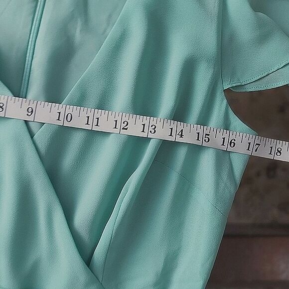 Eliza J Mint Faux-Wrap Ruffled Maxi Dress - Picture 14 of 16